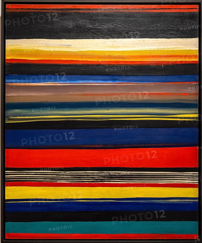 José Luis Zumeta, Painting, 1961, oil on canvas stuck to conglomerate, Museo de Bellas Artes, Bilbao, Spain, Europe