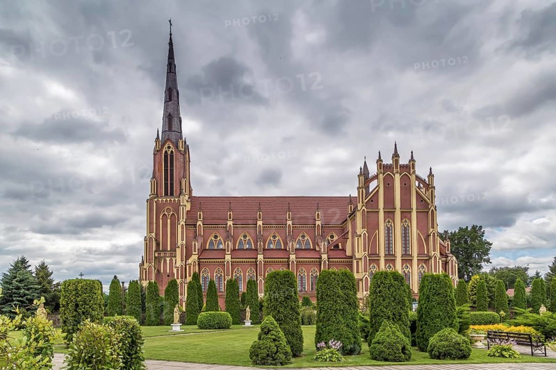 Roman Catholic Holy Trinity Church in Gervyaty village, Belarus, Europe