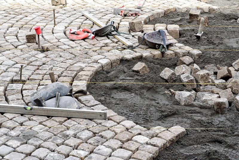 Paving work