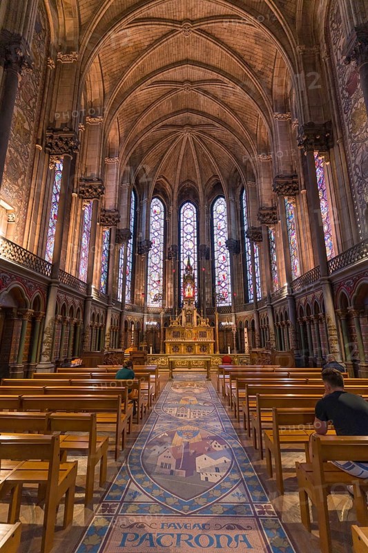The interior of Lille Cathedral, the Basilica of Notre Dame de la Treille, at Lille, France, Europe