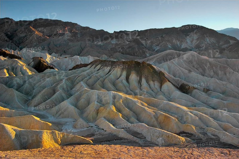 A beautiful and well-known part of Death valley Zabriskie-point