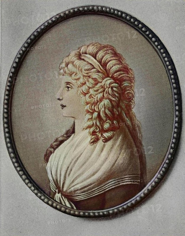 Charlotte Albertine Ernestine von Stein, also Charlotta Ernestina Bernadina von Stein, née von Schardt, 1742-1827, lady-in-waiting in Weimar and close friend of Friedrich Schiller and Johann Wolfgang von Goethe, Historical, digital reproduction of an original from the 19th century, original date not known