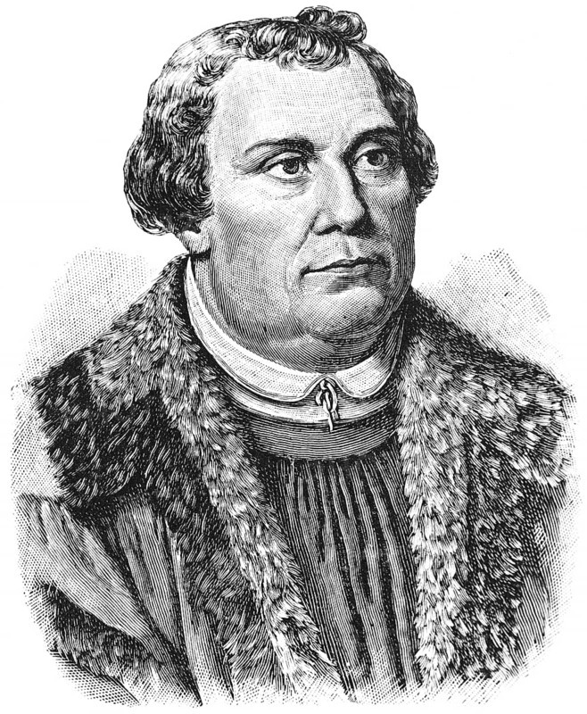 Portrait of Dr Martin Luther (1483 Eisleben, 1546 Eisleben), founder of Protestantism, translator of the Bible into New High German, Luther Bible, theologian, fur coat