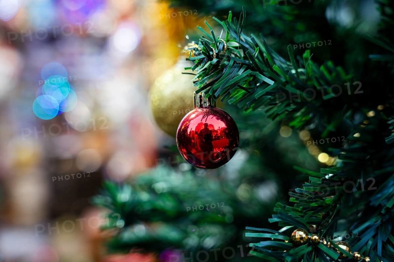 Christmas decoration items displayed for sell at a stall, ahead of Christmas on December 22, 2024 in Guwahati, India. Christmas is a festive holiday celebrated on December 25th, marking the birth of Jesus Christ in Christian tradition.