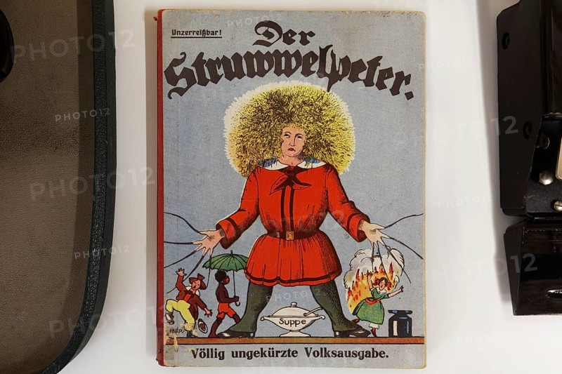 Book The Struwwelpeter by Heinrich Hoffmann, Volksausgaven from approx. 1930, Friedrichshafen School Museum, Baden-Württemberg, Germany, Europe