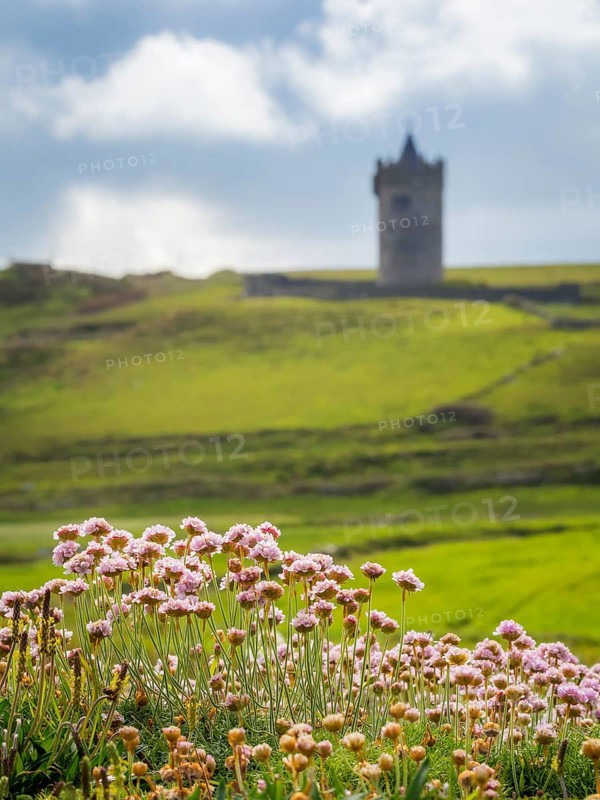 Old castle at doolin ireland near cliffs of moher