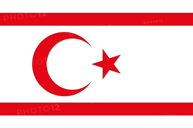 Flag of Turkish Republic of Northern Cyprus, Vector illustration