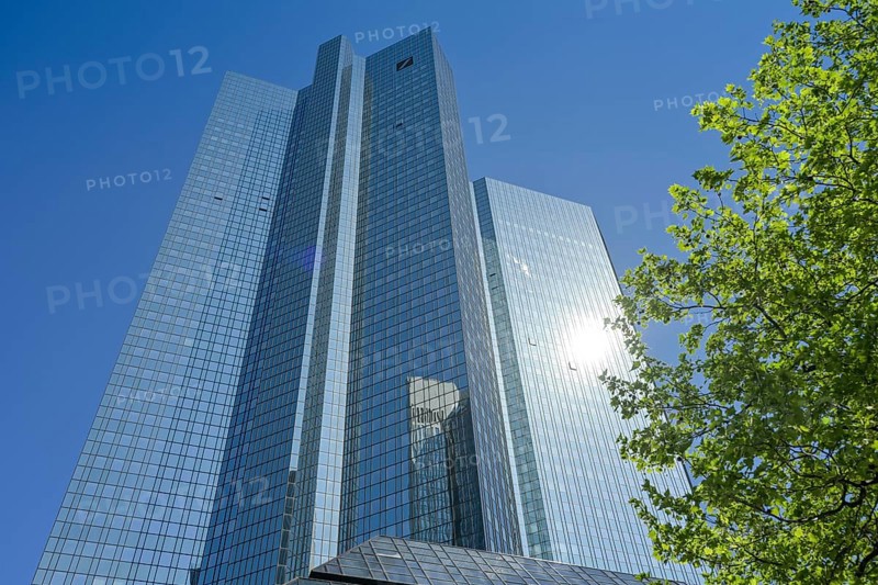 Deutsche Bank, Head Office, Deutsche Bank Towers, Taunusanlage, Frankfurt am Main, Hesse, Germany, Europe