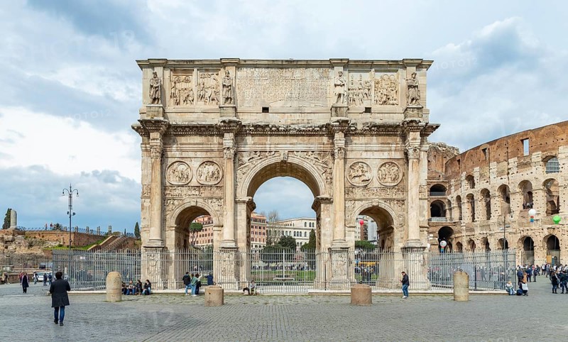 A picture of the Arch of Constantine