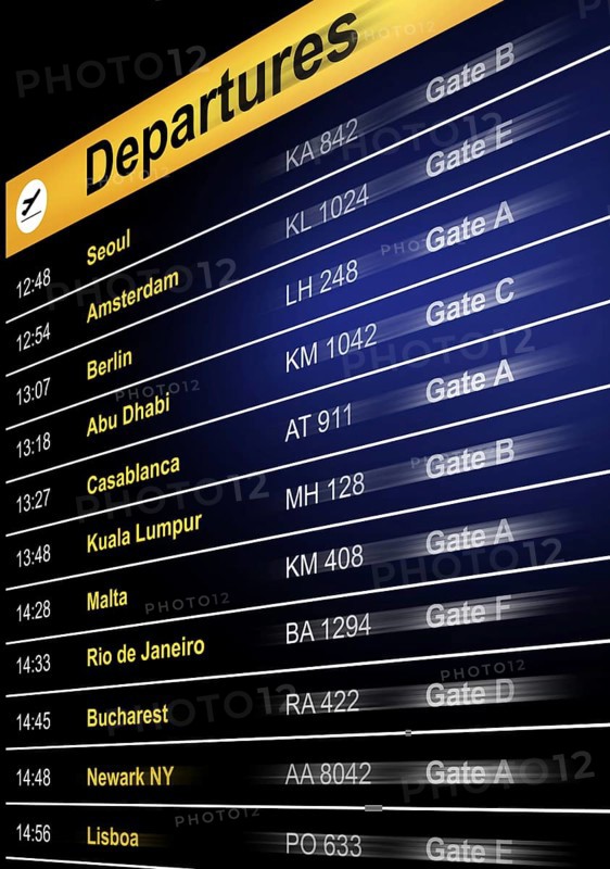 picture of a departures concept