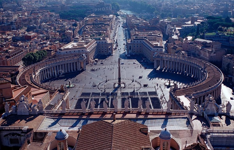 St Peter's Square, Italy, Rome, Vatican City, Europe