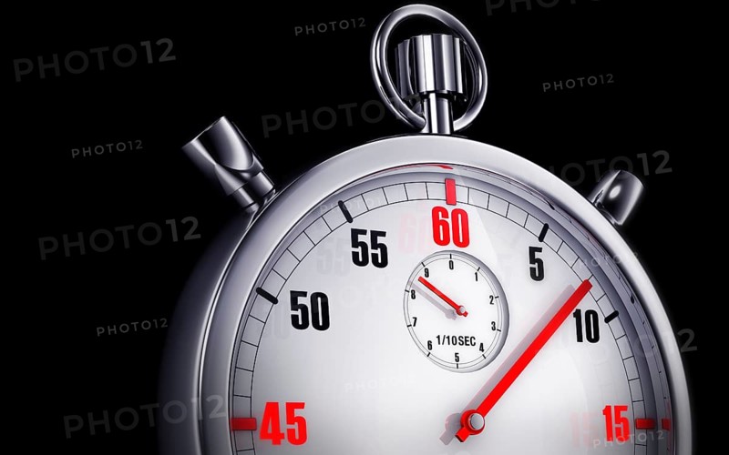 high resolution 3D rendering of a stop watch