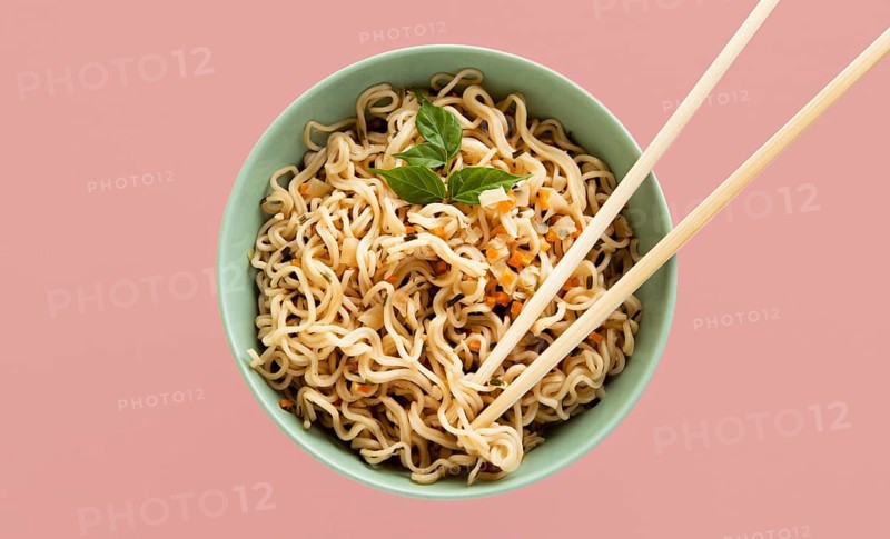 Top view delicious ramen concept