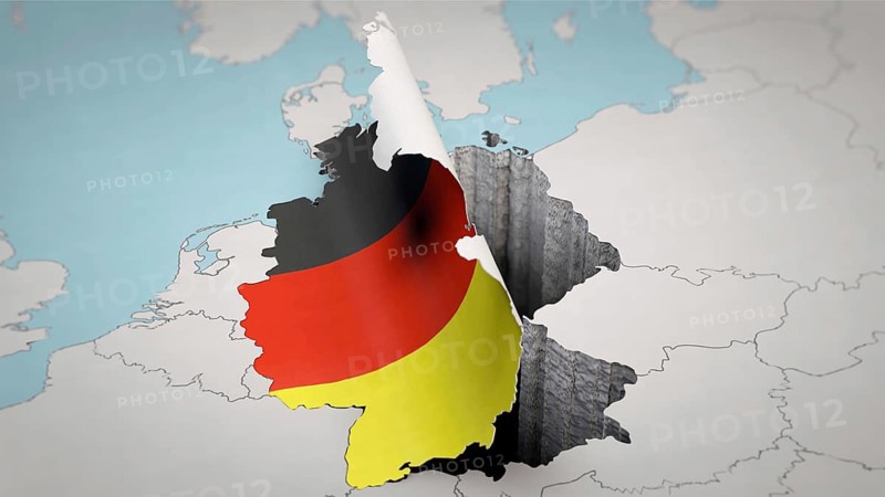 Symbolic image on the subject of abyss, descent, decline, ruin, etc. Germany