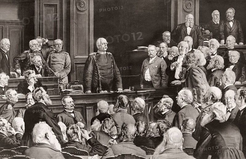 Otto von Bismarck speech regarding the veteran reserve bill on 6 February 1888 at the Reichstag Berlin, German Empire