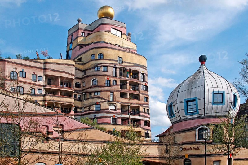 Waldspirale, Hundertwasser House, Darmstadt, Hesse, architect Friedensreich Hundertwasser, Germany, Europe