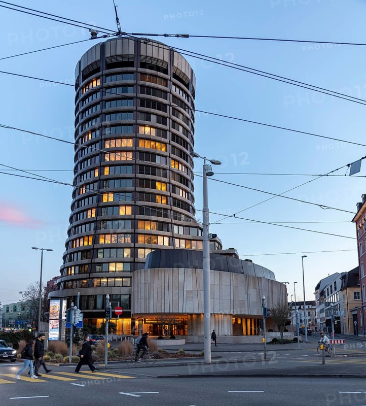 Building of the Bank for International Settlements (BIS), Centralbahnplatz, SBB railway station, Basel, Canton of Basel-Stadt, Switzerland, Europe