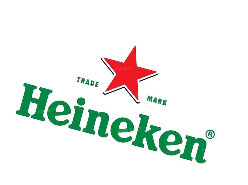 Rotated to right, Heineken logo, Drink, Logo