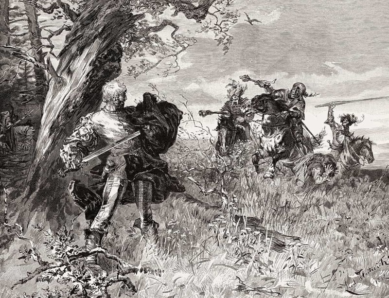 Death of Florian Geyer von Giebelstadt, German Peasants' War, 1525