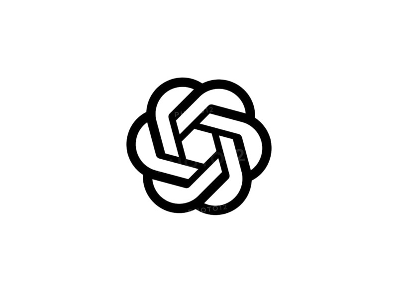 Rotated to left, ChatGPT Logo, Software, Logo