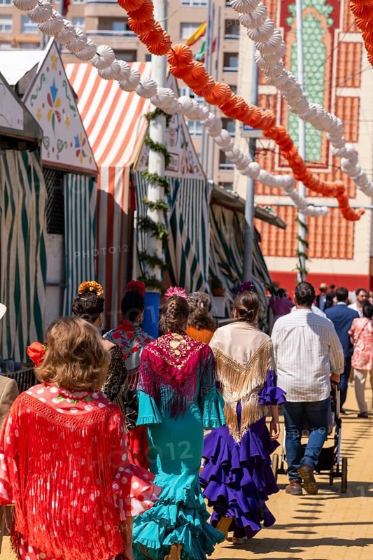 April Fair in the city of Seville, a tradition that takes place every year in the Andalusian capital in Spain