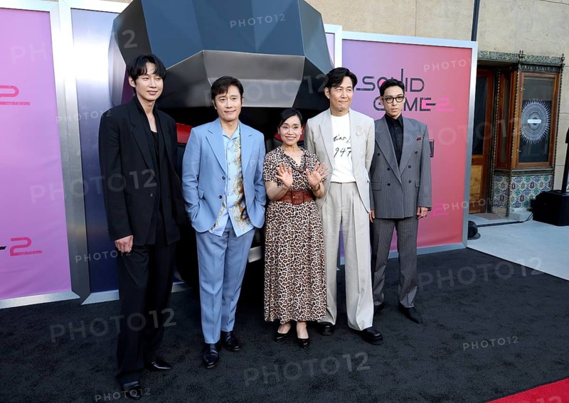 Park Sung Hoon, Lee Byung-hun, Kang Ae-shim, Lee Jung-jae and Choi Seung-hyun at Netflix's 'Squid Game 2' ATAS Event held at the Egyptian Theatre in Hollywood, USA on May 30, 2025, Hollywood, CA, USA, Los Angeles, California, USA, North America