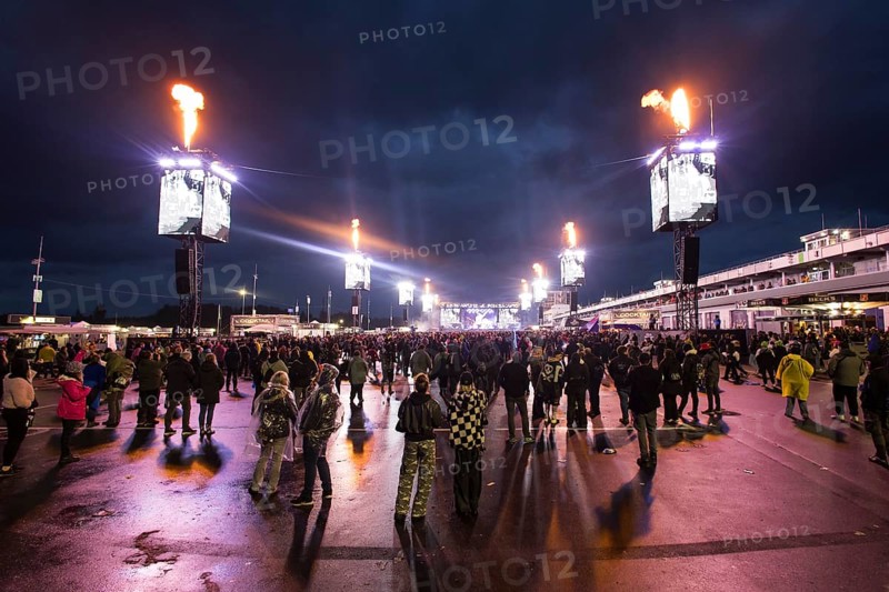 Main stage with monitors at the Rock am Ring Festival on Friday, Nürburgring race track race track, 07.06.2025