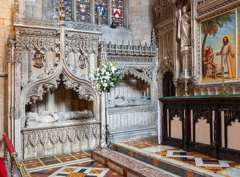 Tombs of Bishop Salley, d.1516, Sir Maurice Berkeley d 1464, Church of Saint Mark, Bristol, England, UK