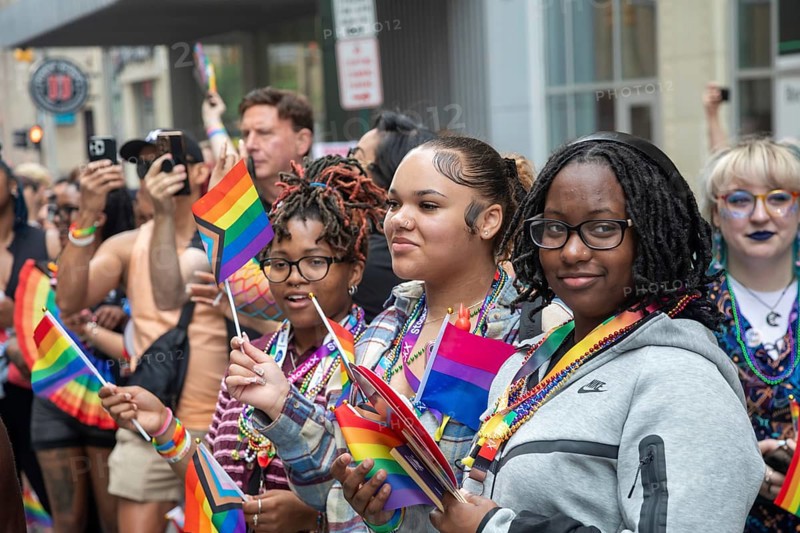 Detroit, Michigan USA - 8 June 2025 - Gay, lesbian, bisexual, and transgender activists and their allies marched for equality in the Motor City Pride parade