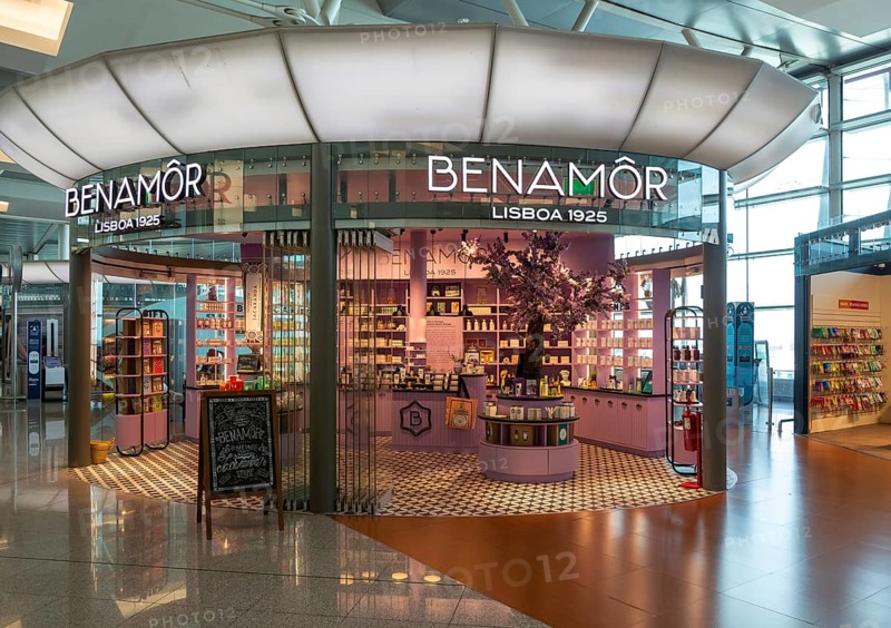 Benamôr 1925 shop store, Aeroporto Francisco Sa Carneiro, Porto airport, Portugal, Europe
