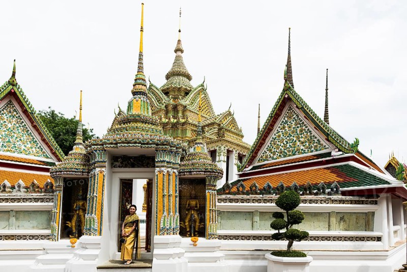 Wat Pho (Temple of the Reclining Buddha), Bangkok, Thailand, Asia