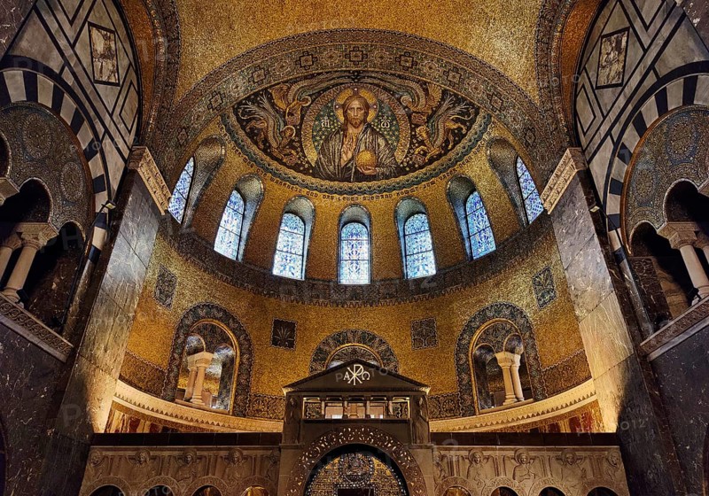 Church of the Redeemer, the best-preserved testimony to Kaiser Wilhelm II's church building programme, Bad Homburg vor der Höhe, Germany, Europe