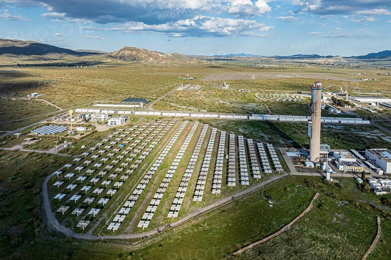 Plataforma Solar de Almaria, solar park, research facility in the Tabernas desert, Andalusia, Spain, Europe