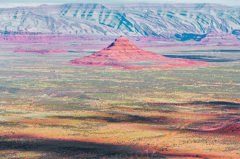 Valley of the Gods, elevated view, Utah, USA, North America