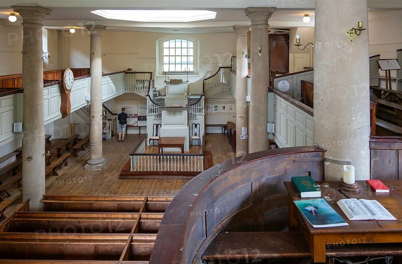 Interior of John Wesley's New Room chapel and museum, Bristol, England, UK