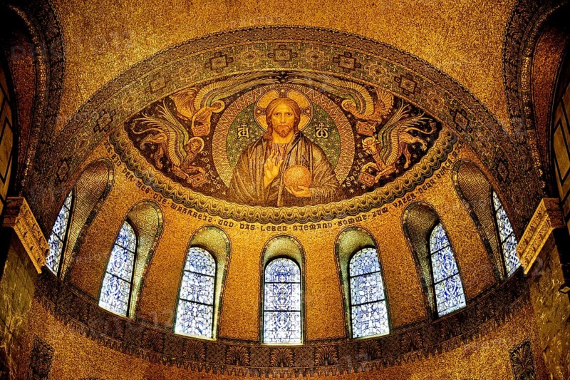 Church of the Redeemer, the best-preserved testimony to Kaiser Wilhelm II's church building programme, Bad Homburg vor der Höhe, Germany, Europe