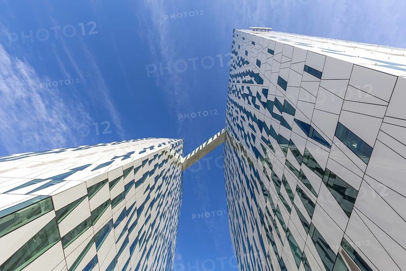 Copenhagen, Denmark, May 22, 2018: AC Bella Sky Hotel, convention and congress center in Orestad district, Europe