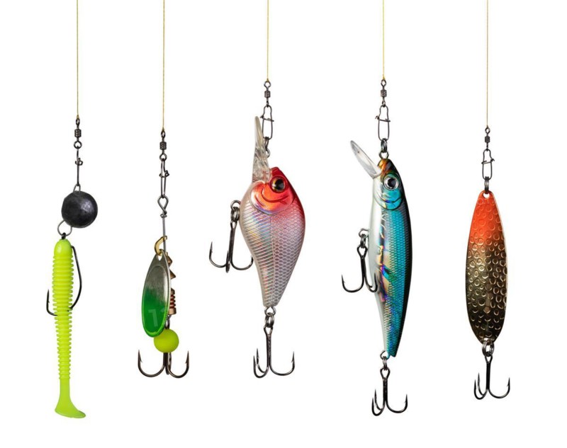 Fishing lure isolated on white