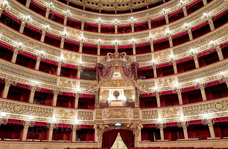 Naples Campania Italy. The Real Teatro di San Carlo (Royal Theatre of Saint Charles)