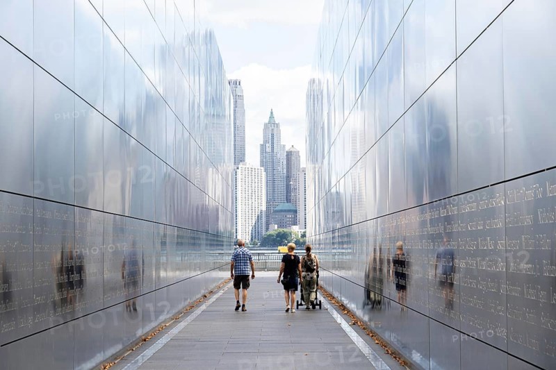 Jersey City, United States of America, September 24, 2019: The Empty Sky Memorial, the official New Jersey memorial to the state's victims of the September 11 attacks