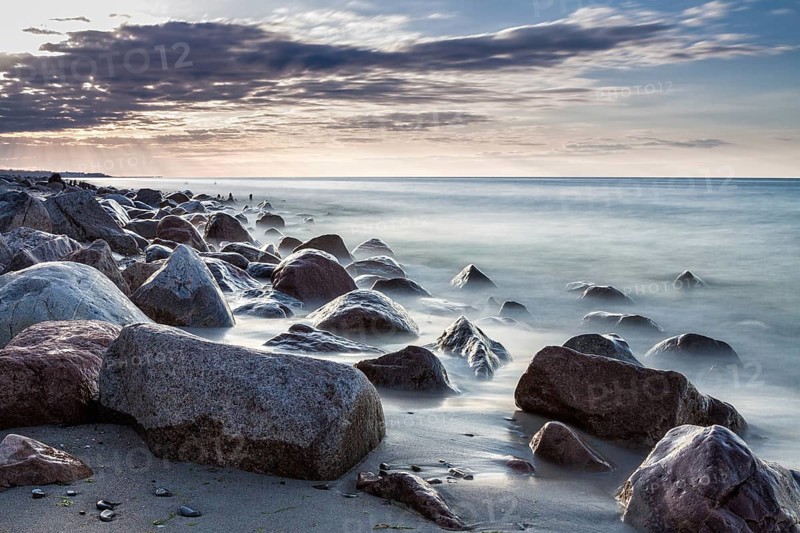 Stones on the coast of the Baltic Sea