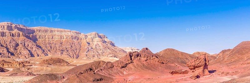 Eilat, Israel. Beautiful sea, beachs and mountais. Web banner in panoramic view