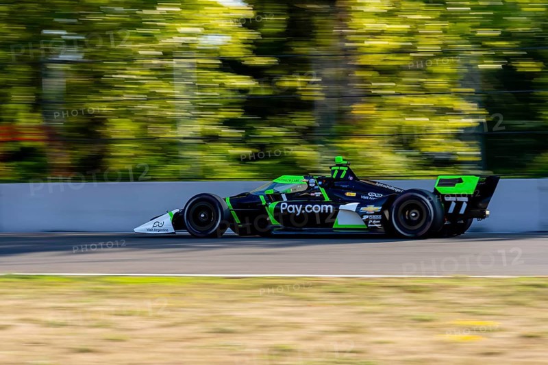 INDYCAR Series driver, CALLUM ILOTT (77) of Cambridge, Cambridgeshire, England, travels through the backstretch during the last practice session for the Bitnile.com Grand Prix of Portland at Portland International Raceway in Portland OR