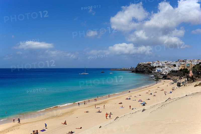 Dune on the beach, Morro Jable, Playa del Matorral, Jandia Peninsula, Fuerteventura, Canary Islands, Canary Islands, Atlantic Ocean, Spain, Europe