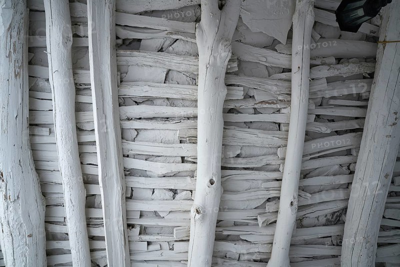 Wooden roof ceiling of Alpujarras in Granada at Andalusian Spain