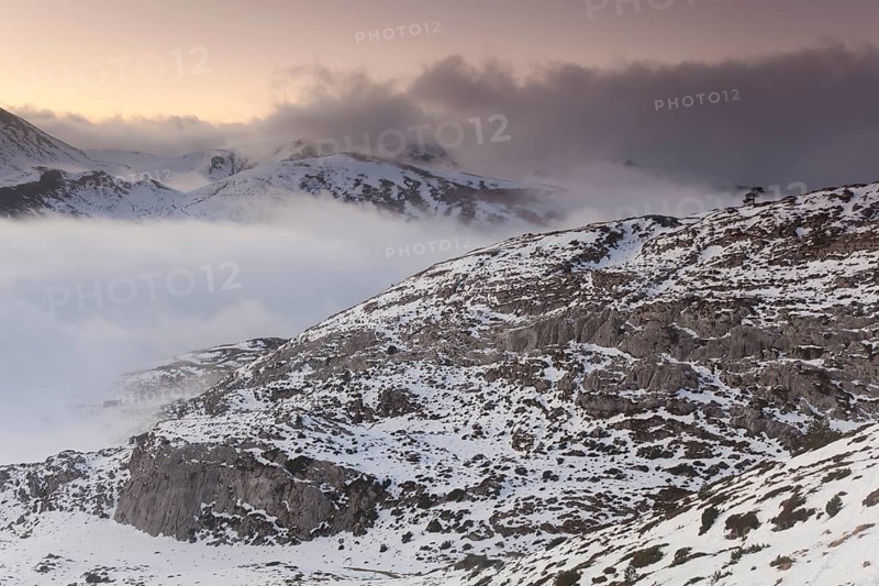 Nightfall in Larra-Belagua, Navarra, Spain, Europe