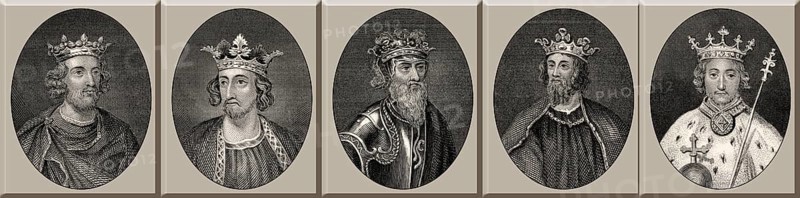 Könige von England, Henry III, Edward I, Edward II, Edward III, Richard II, 13. und 14. Jahrhundert, Haus Plantagenet