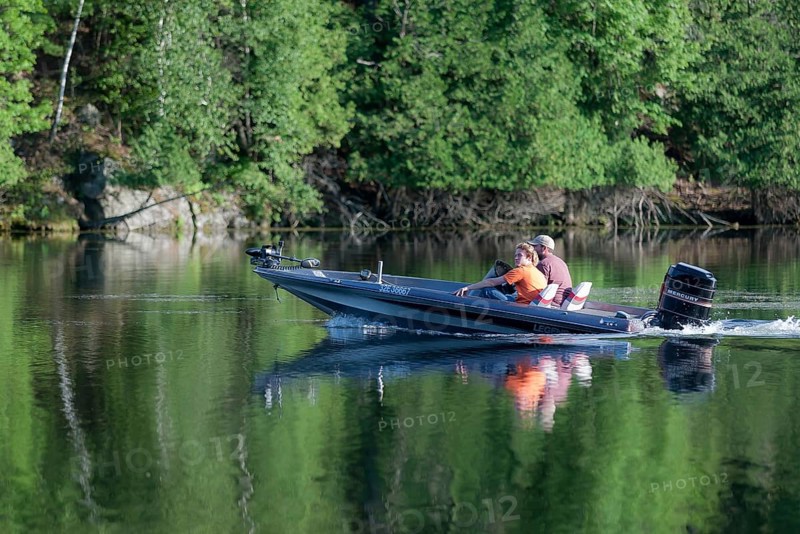 The picturesque and active Trent-Severn waterway and cottage country located northeast of Toronto, Ontario, Canada, North America