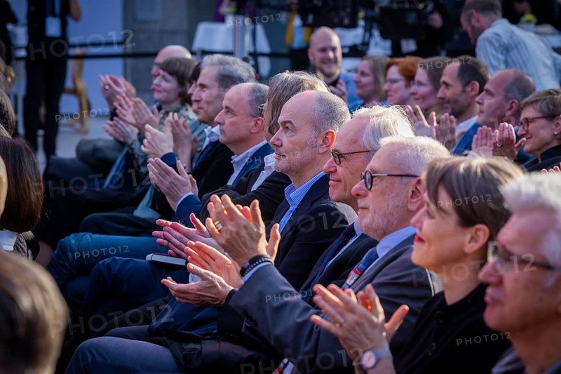 At the new trade fair, 2, 040 exhibitors from 45 countries will present this year's innovations. The motto of this year's fair is Words move worlds . This year's guest country is Norway. Award ceremony of the Leipzig Book Fair 2025, Leipzig, Saxony, Germany, Europe