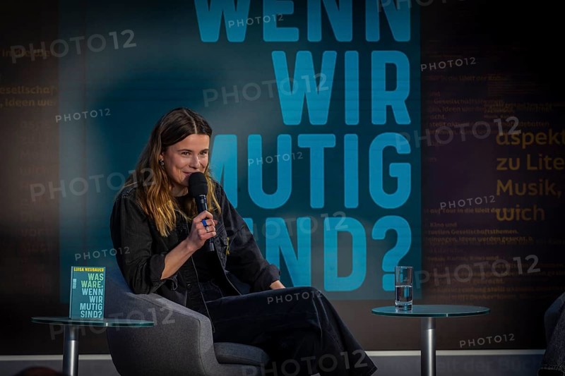 At the new trade fair, 2, 040 exhibitors from 45 countries will present this year's innovations. The motto of this year's fair is Words move worlds . This year's guest country is Norway. ZDF Aspects Luisa Neubauer in conversation with Katty Salie', Leipzig, Saxony, Germany, Europe